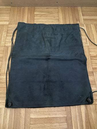 Sac à cordons en cuir « peau de vache » twint vert foncé 